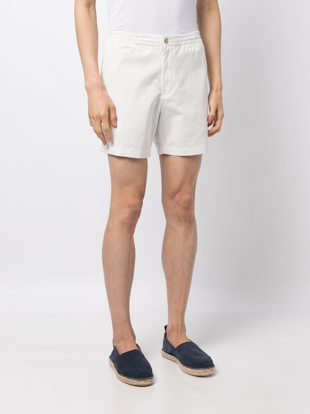 Shop Polo Ralph Lauren Polo Pony Cotton Bermuda Shorts In White