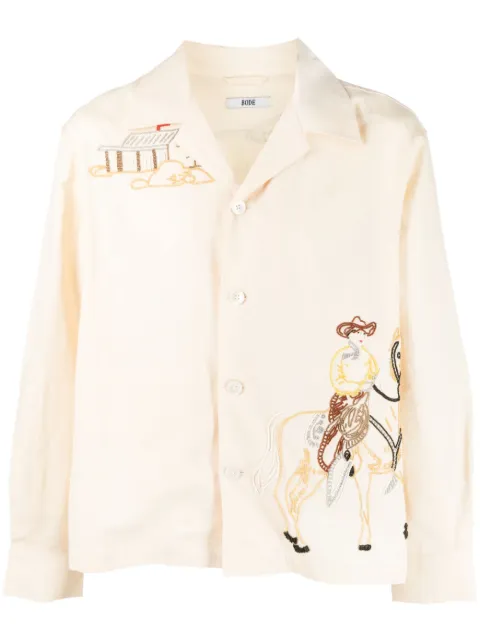 BODE - Beaded Buckaroo long-sleeve shirt