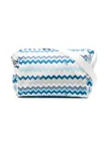Missoni Kids zigzag-print changing bag - White