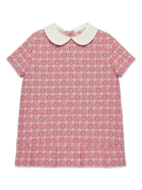 Gucci Kids Abito con motivo GG jacquard