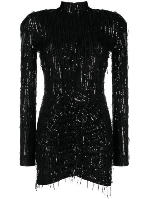 ROTATE Gestreiftes Minikleid