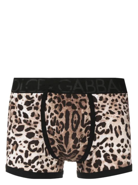 Dolce & Gabbana leopard-print stretch-cotton boxers