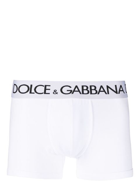 Dolce & Gabbana 로고 밴드 스트레치 복서 브리프