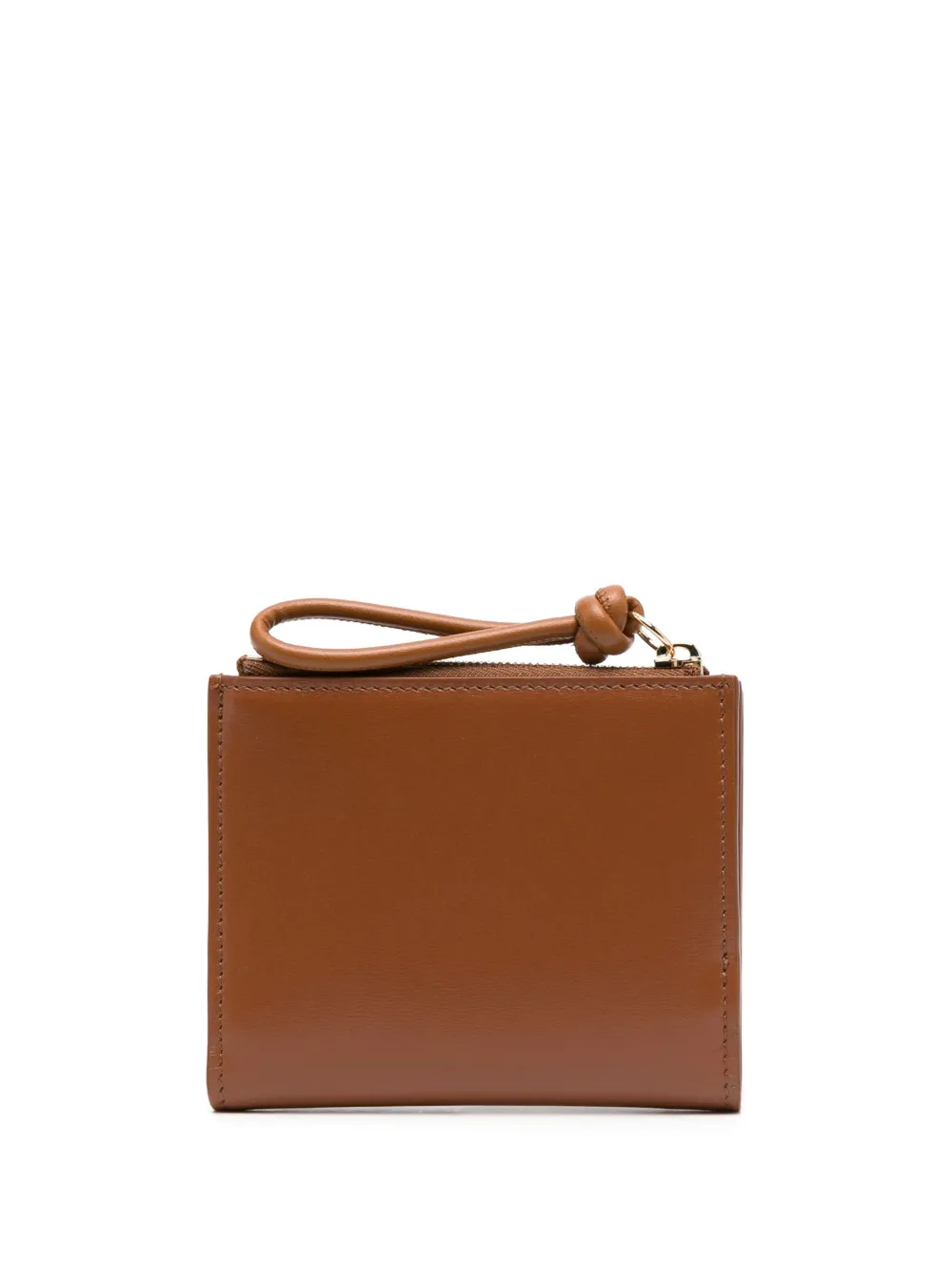 Jil Sander logo-print zip-fastening wallet - Bruin