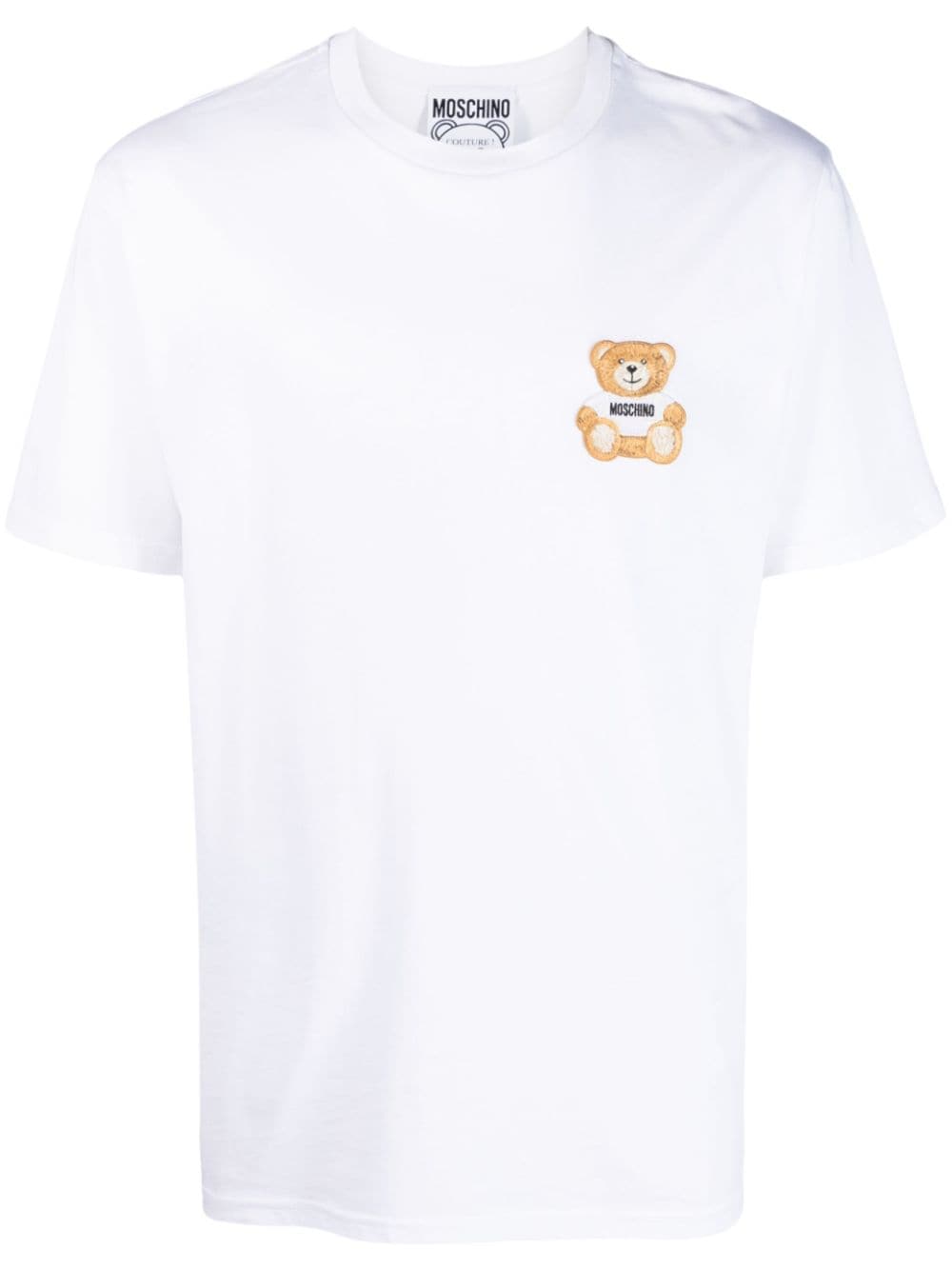 Shop Moschino Teddy Bear-patch T-shirt In White