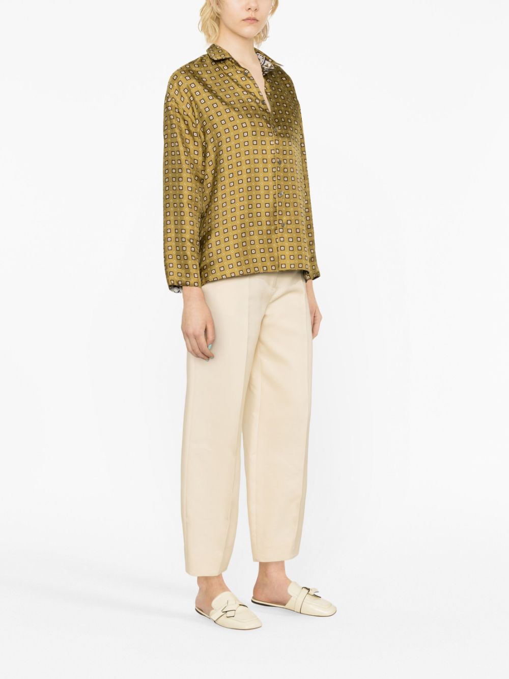 'S Max Mara reversible graphic-print shirt Women