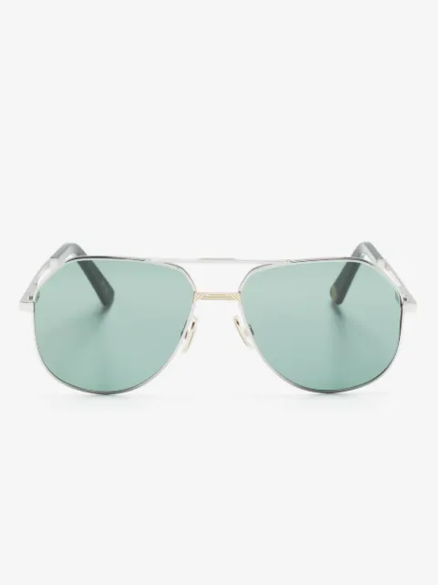 MARCH LA.B double-bridge pilot-frame sunglasses