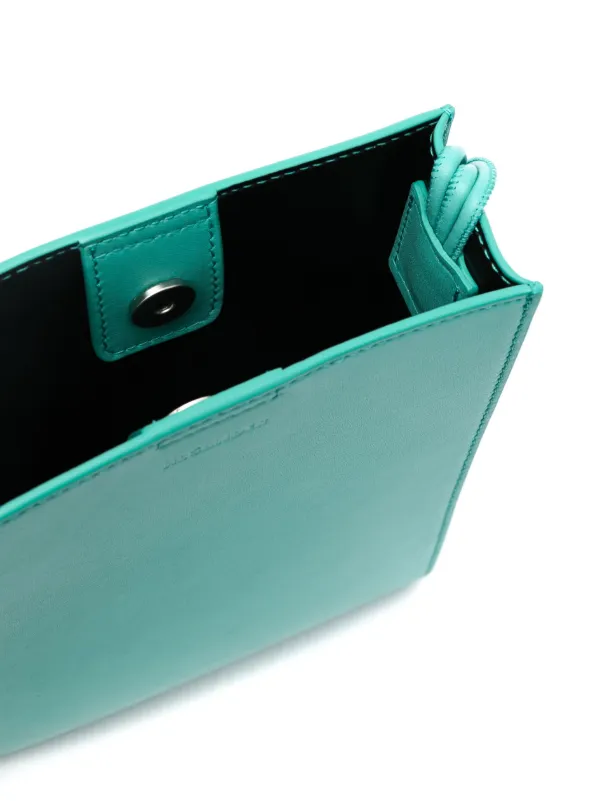 Jil Sander braided-strap Leather Shoulder Bag | Green | FARFETCH