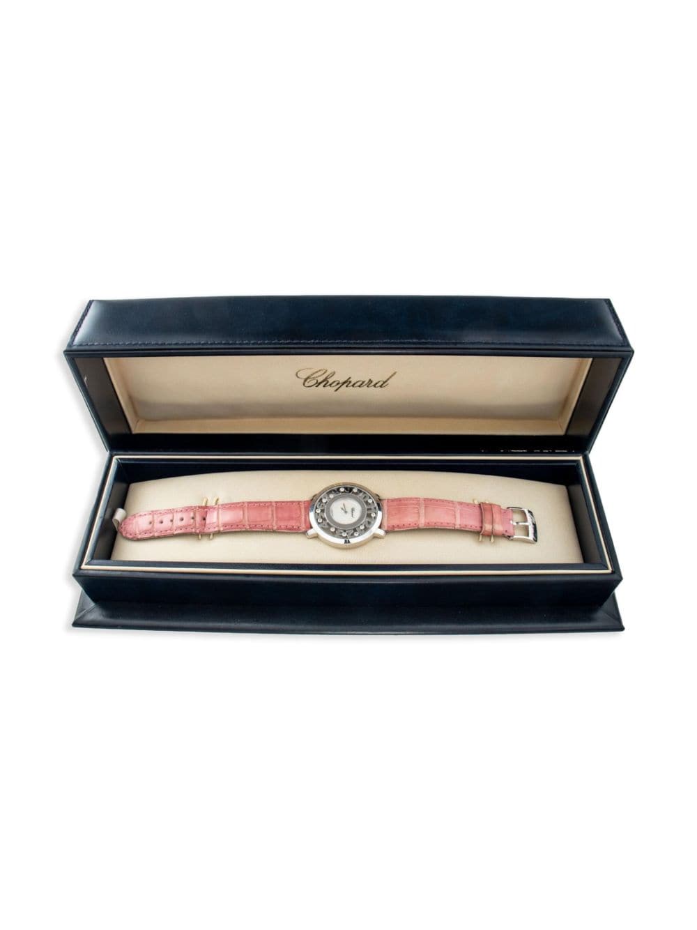 Pre-owned Chopard  Happy Diamond 36mm In Mother Of Pearl