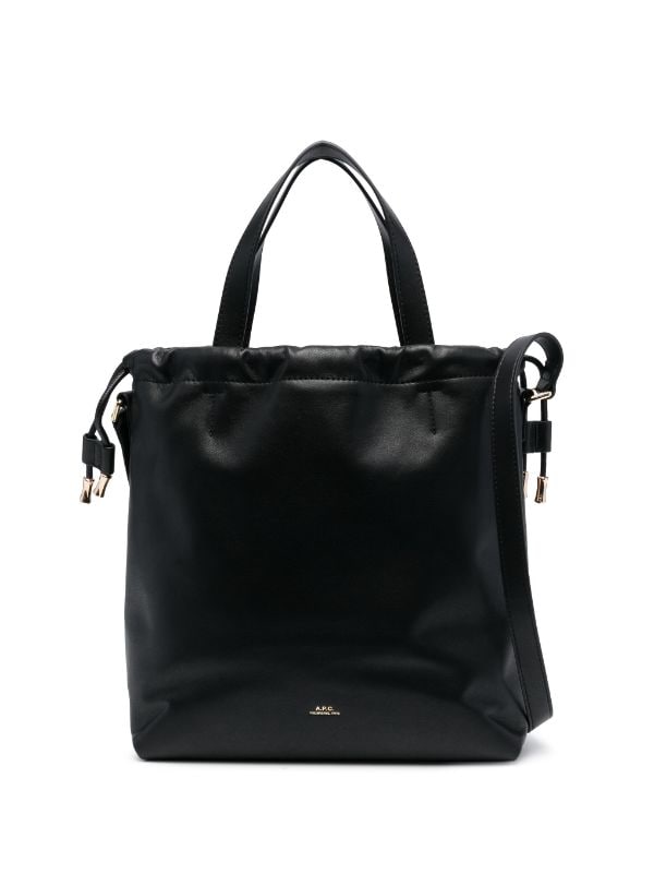 Black Ninon faux-leather tote bag, A.P.C.