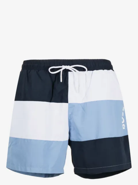 BOSS Court colourblock swim shorts