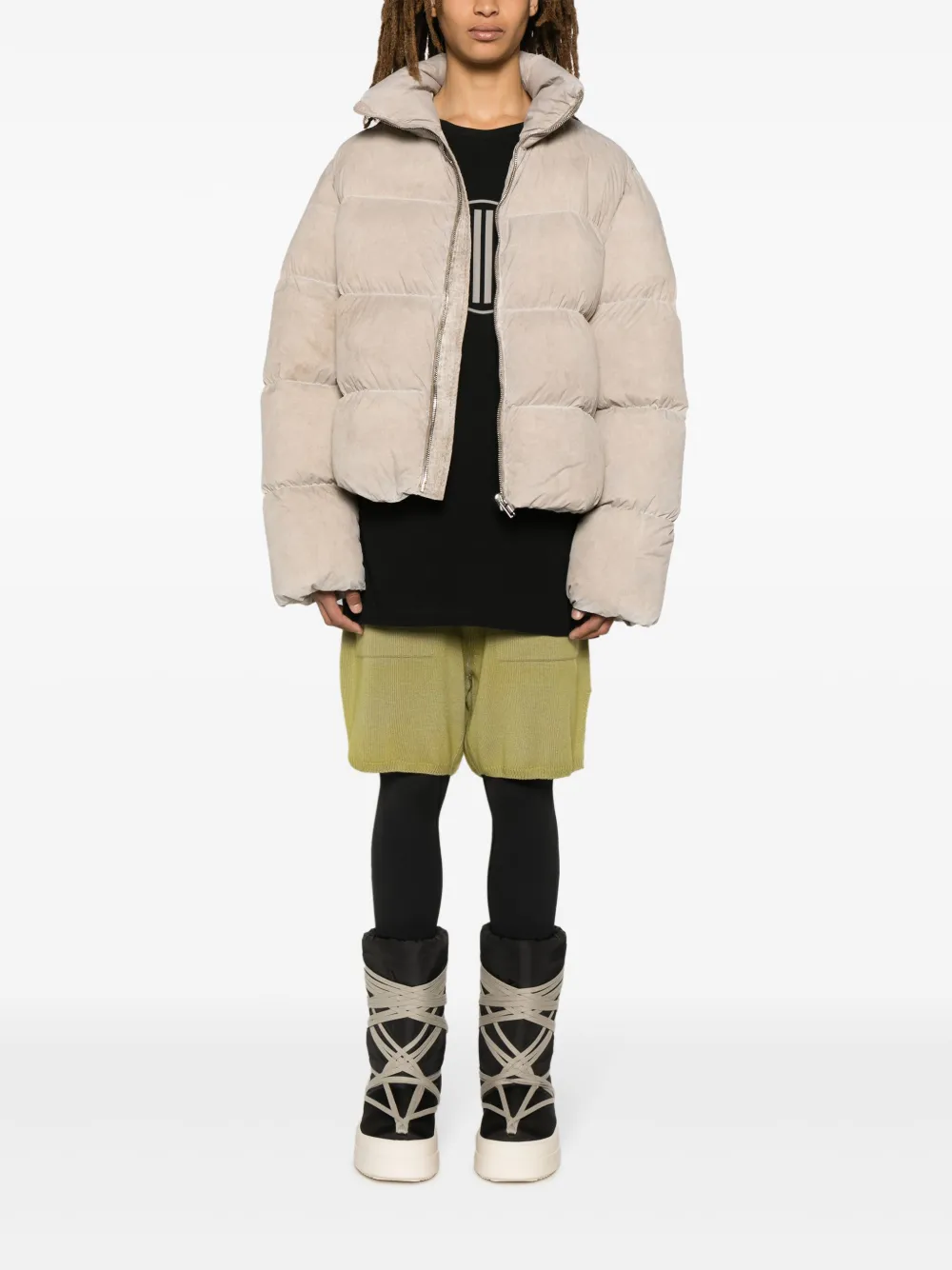 Moncler + Rick Owens Cyclopic donsjack - Beige