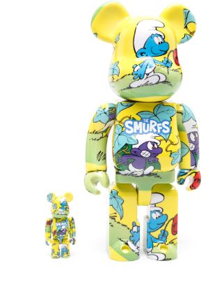 MEDICOM TOY x The Smurfs BE@RBRICK 100% + 400% Figure Set - Farfetch