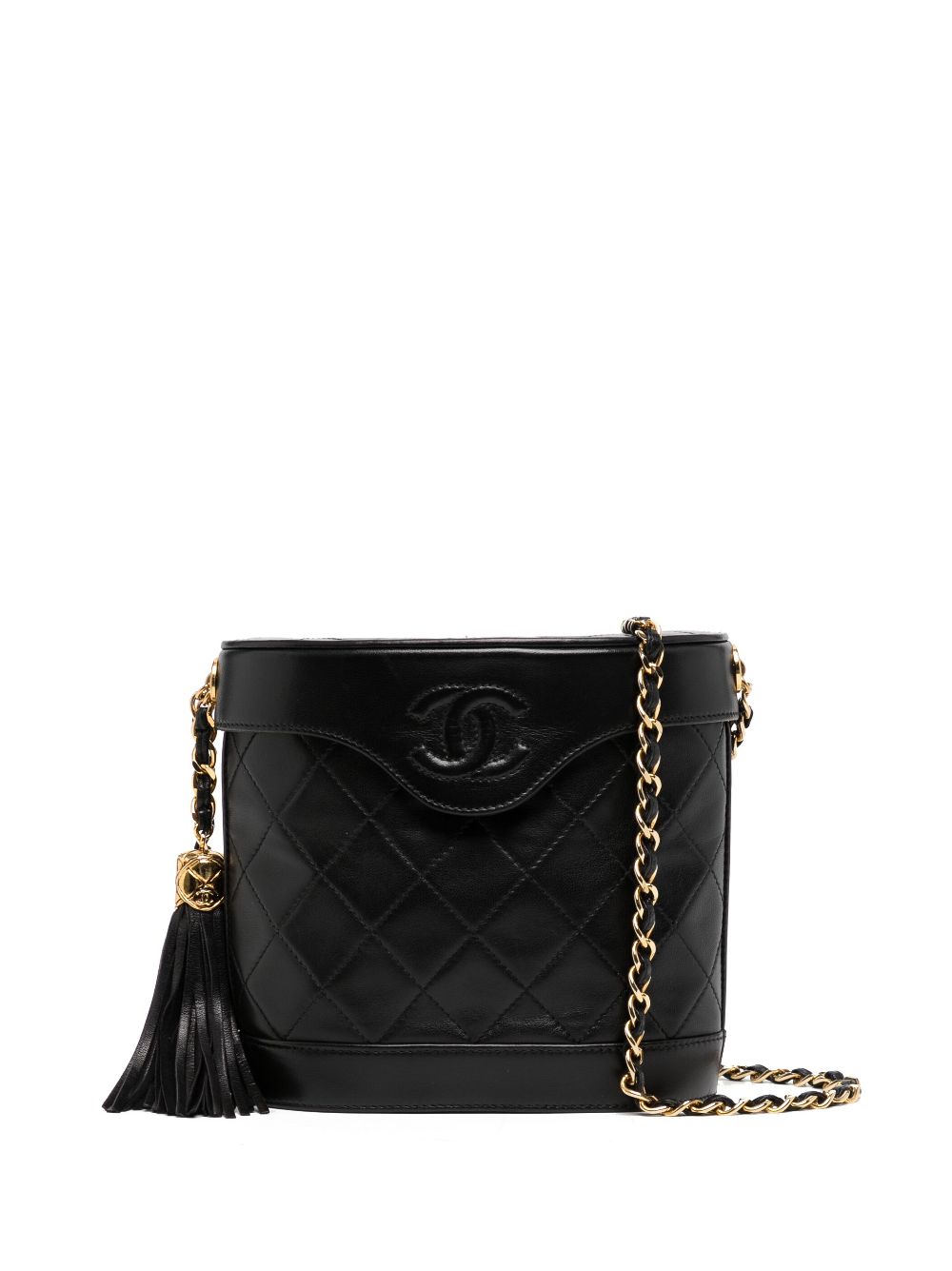 CHANEL Pre-Owned 1990 CC diamond-quilted Shoulder Bag - Farfetch