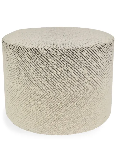 Missoni Home Brogues zigzag-woven cylindrical pouf