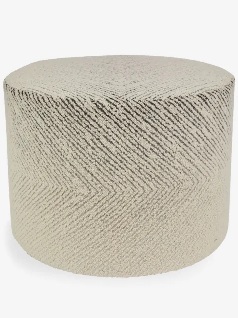Missoni Home Brogues zigzag-woven cylindrical pouf