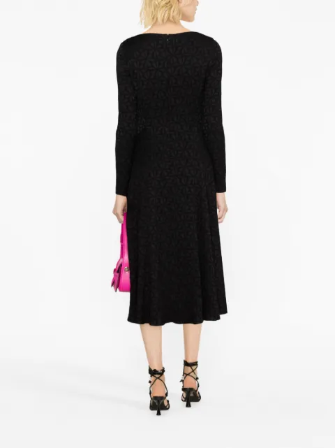 Talbot Runhof Gozo2 jacquard-patterned midi dress OS028802KM20 - 2