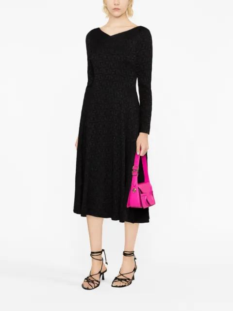 Talbot Runhof Gozo2 jacquard-patterned midi dress OS028802KM20 - 1