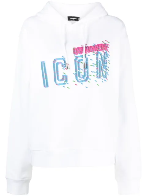 DSQUARED2 logo-print cotton hoodie Women