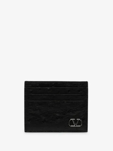 Valentino Garavani VLogo Signature leather card holder