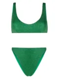 Oséree metallic-threading bikini set - Green