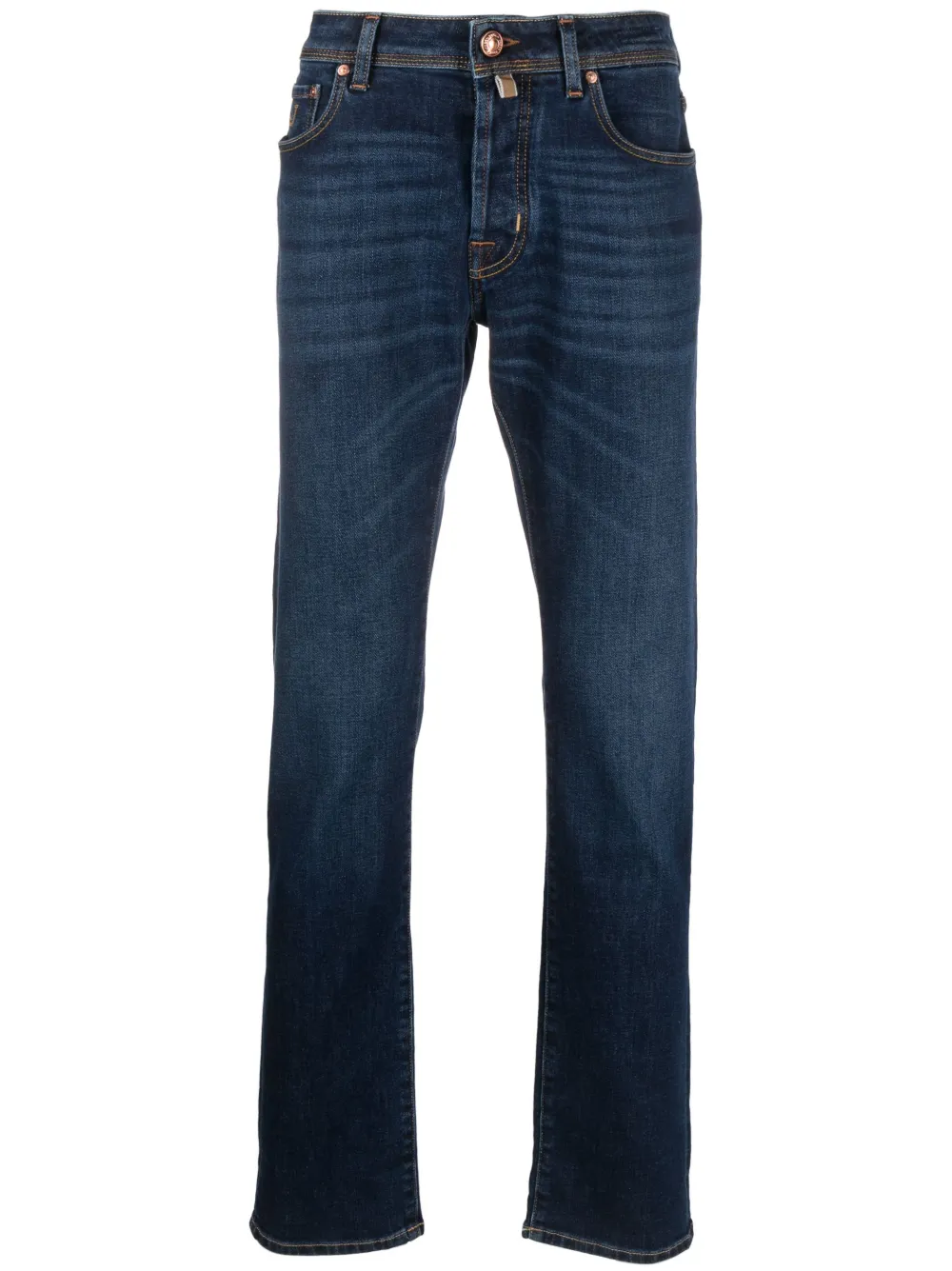 Jacob Cohën logo-patch straight-leg jeans