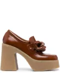 Stella McCartney Skyla 110mm square-toe pumps - Brown