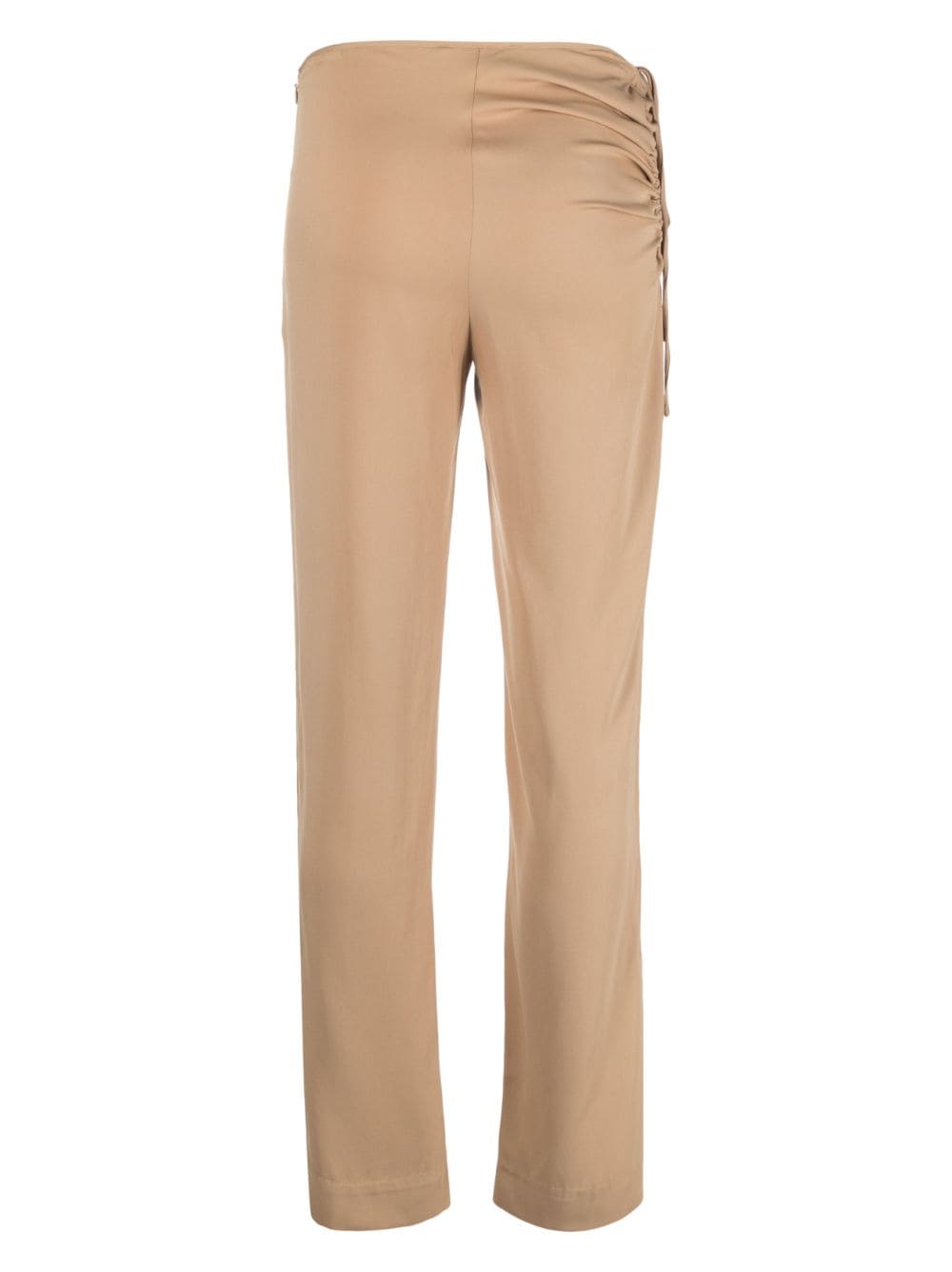 Christopher Esber Bertoia ruched slim-fit trousers - Beige