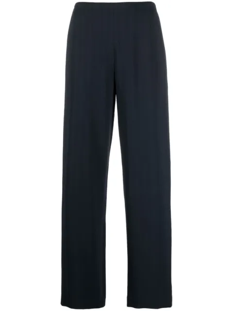 Theory crepon straight-leg trousers