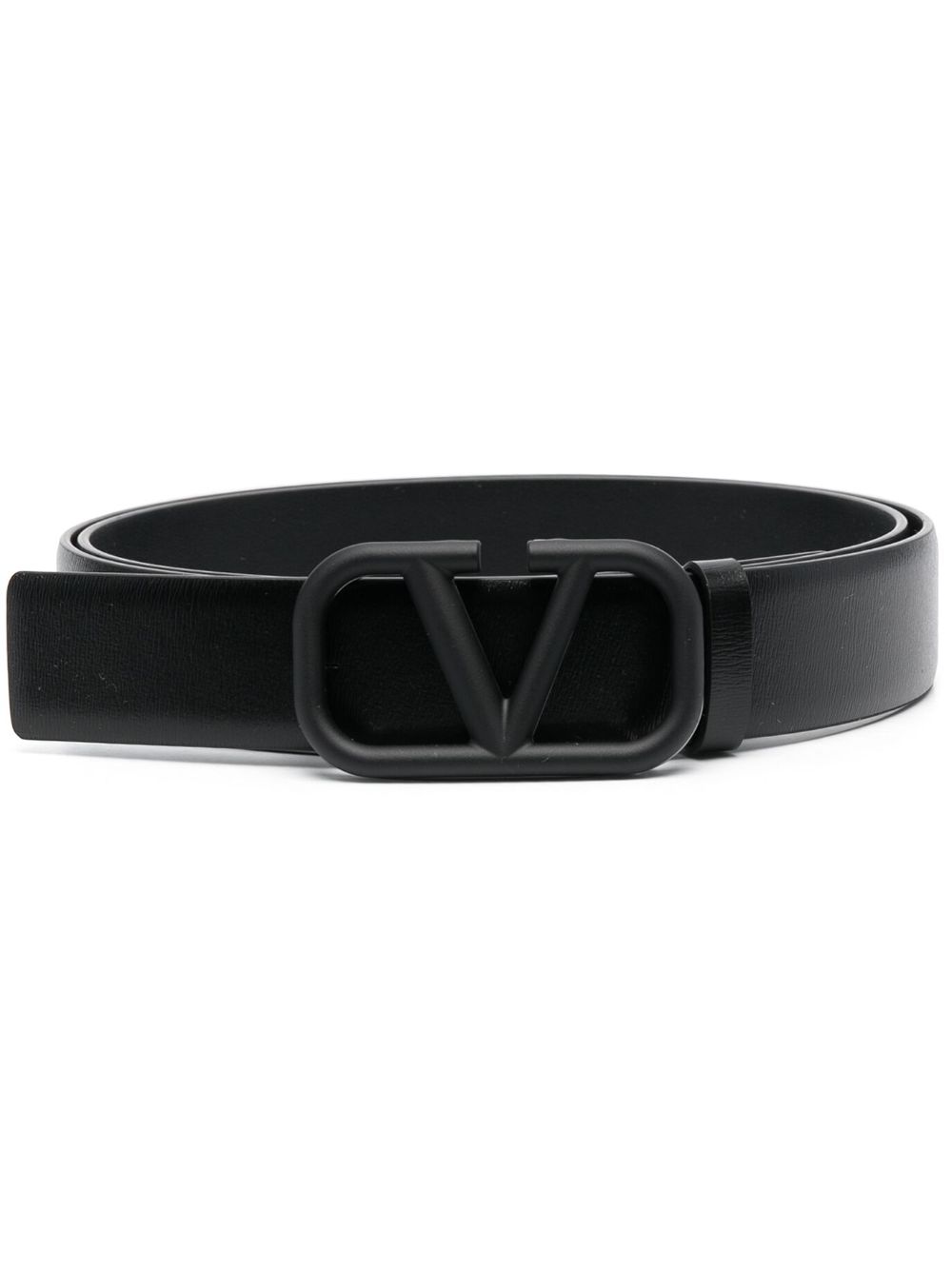 Valentino Garavani VLogo Signature leather belt - Black