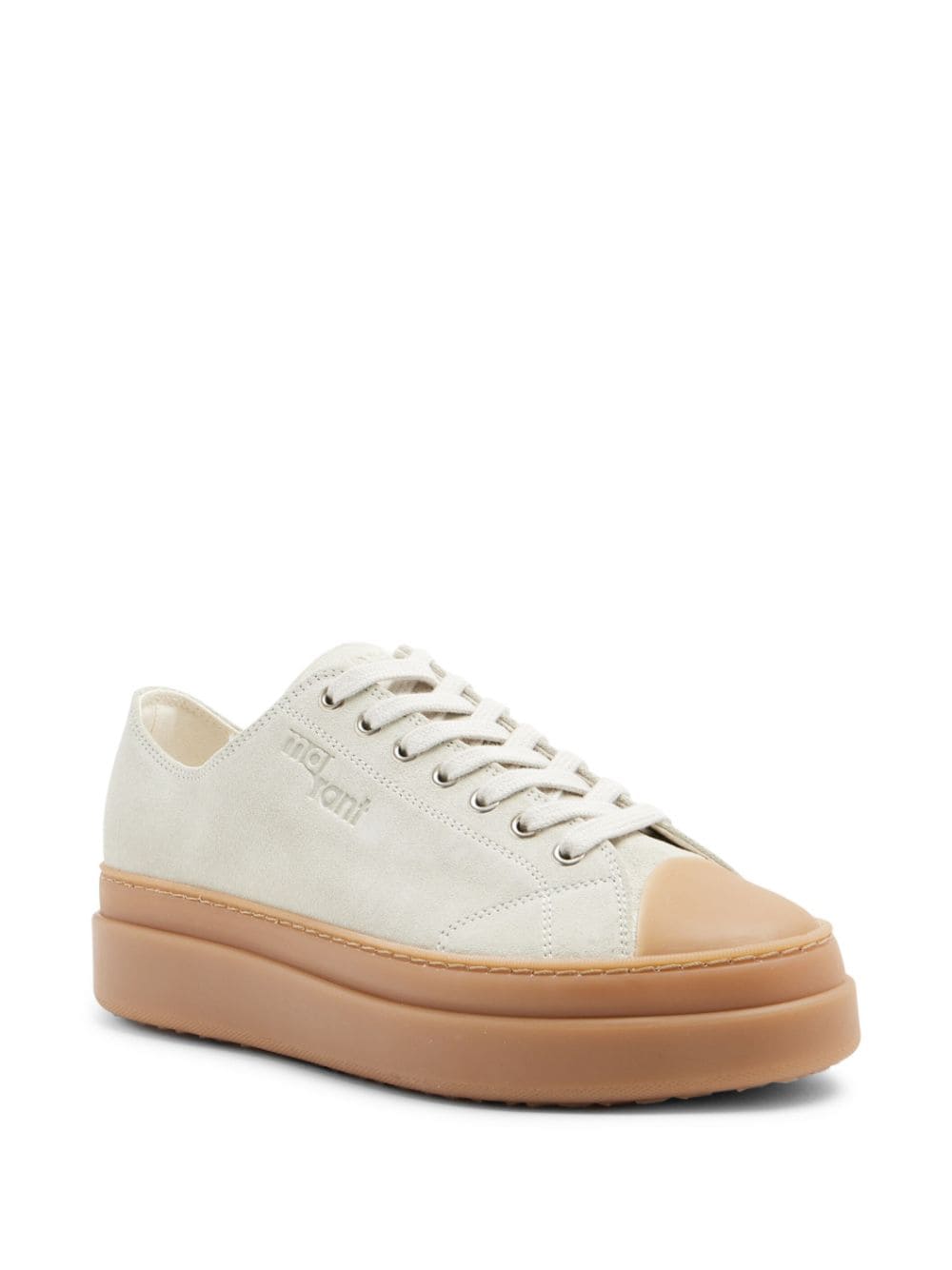 ISABEL MARANT logo-embossed low-top sneakers - Wit