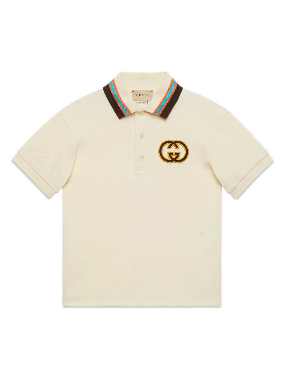 Interlocking G logo-print polo shirt, Gucci Kids