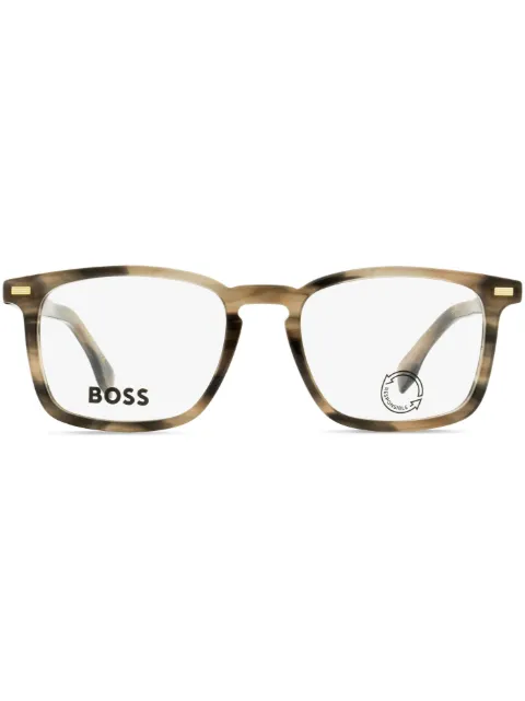 BOSS lentes de sol con armazón rectangular