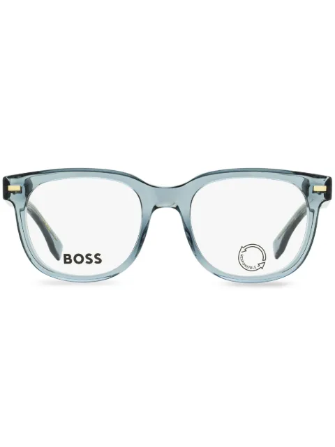 BOSS lunettes de vue à monture carrée transparente