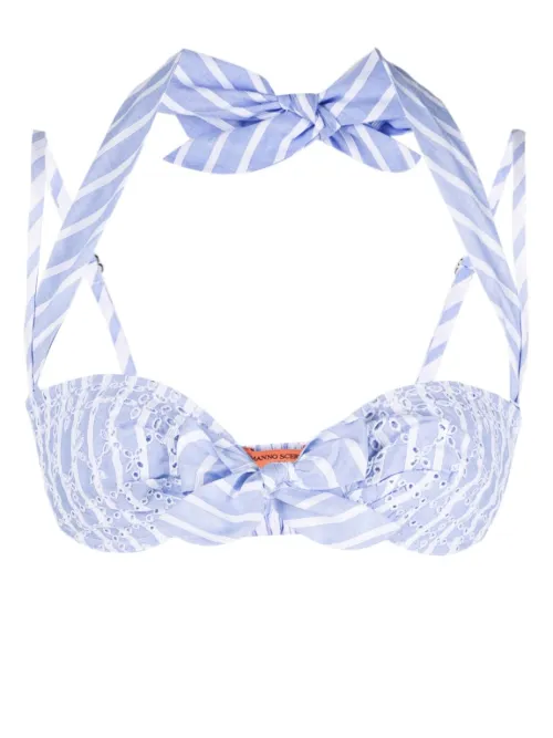 Haut de bikini en broderie anglaise - Ermanno Scervino - Modalova