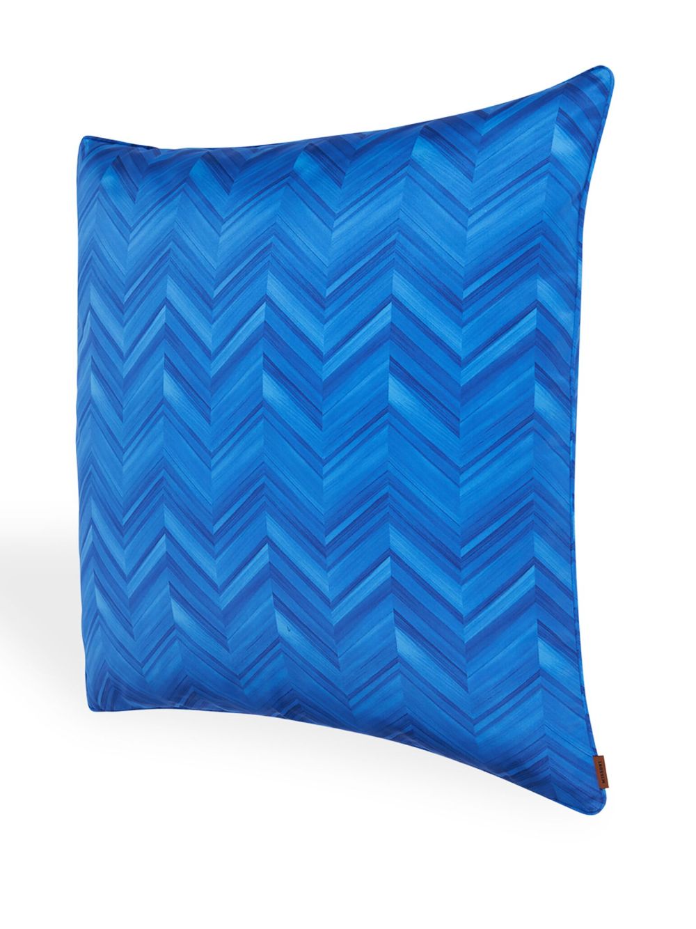 Shop Missoni Large Layers Inlay Zigzag Cushion In Blue