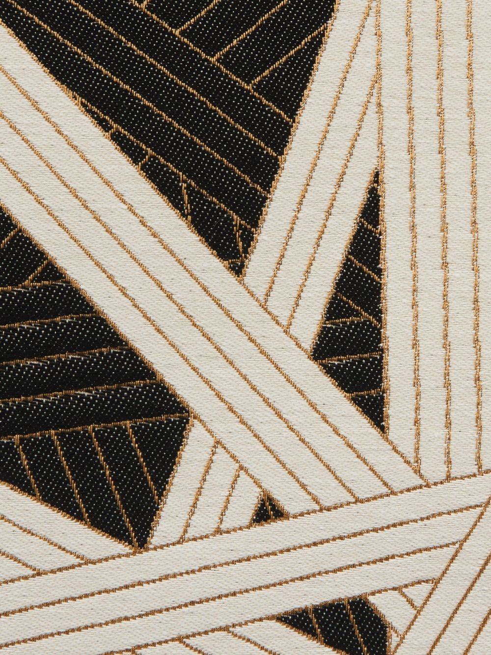 Shop Missoni Nastri Geometric-print Rectangular Cushion In Black