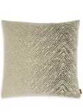 Missoni Home Brouges zigzag-woven cushion - Black