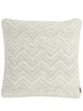 Missoni Home medium Columbia zigzag-woven cushion - Neutrals
