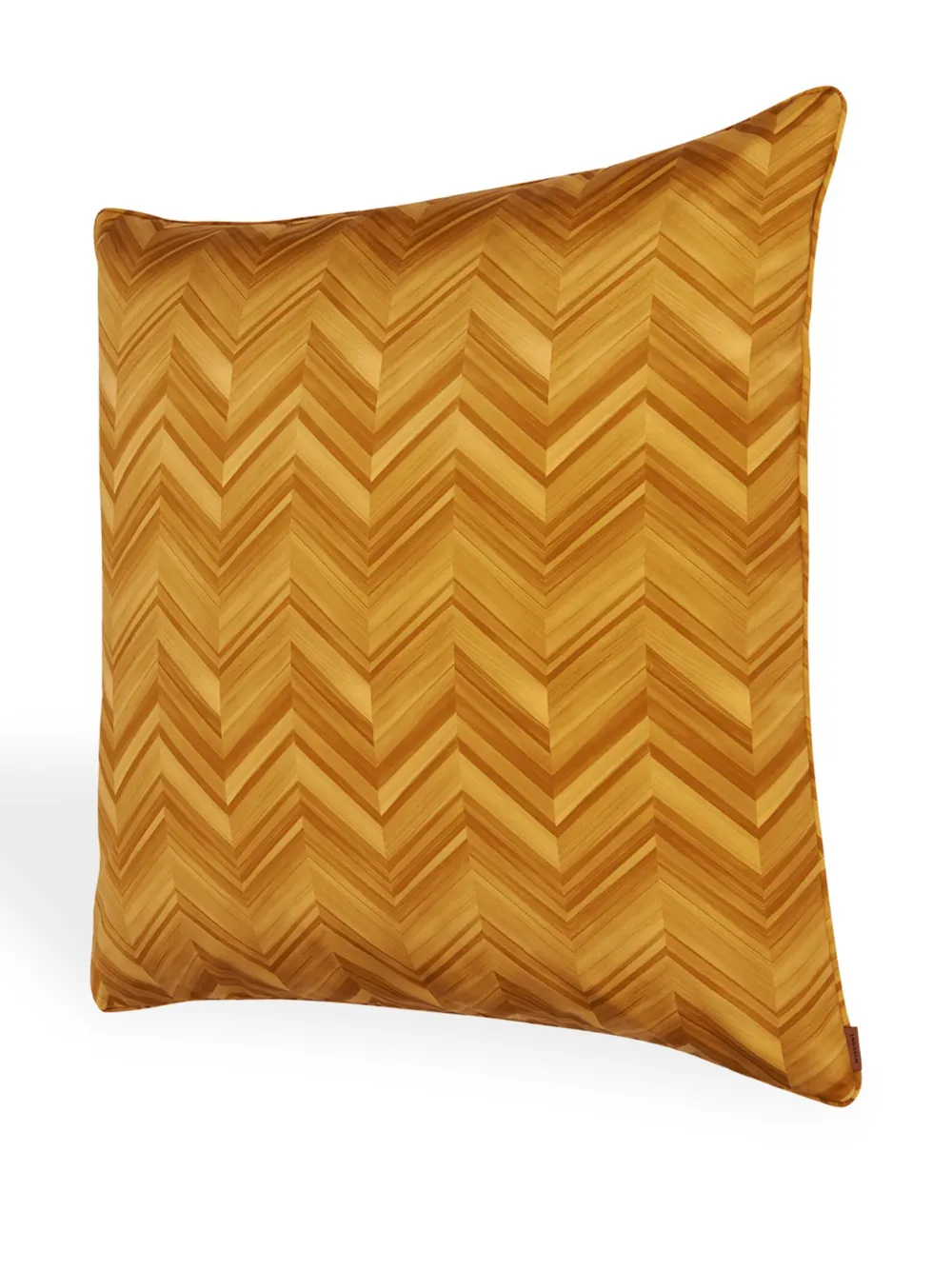 Shop Missoni Large Layers Inlay Zigzag Cushion In Yellow