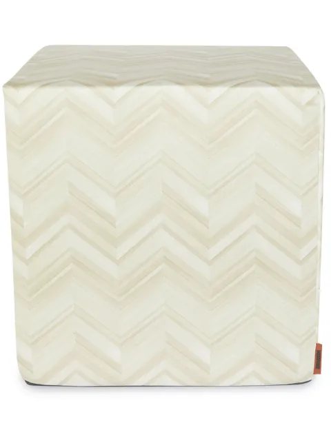 Missoni Home Layers Inlay cubic pouf