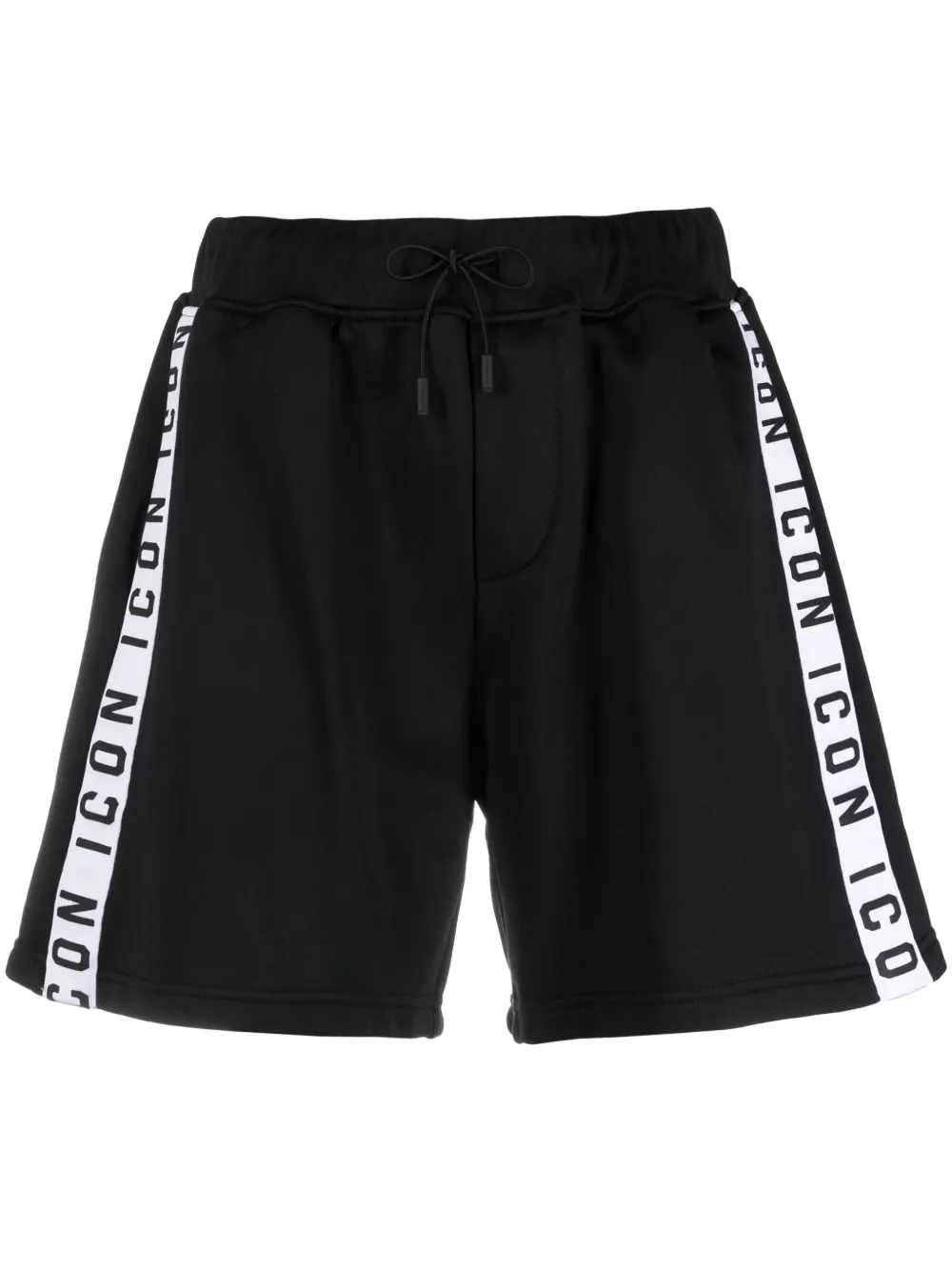 Dsquared2 Icon-stripe drawstring shorts - Black