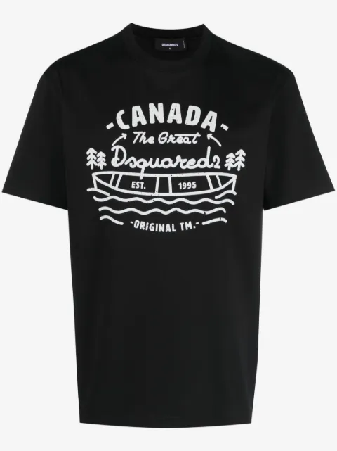 DSQUARED2 logo-print cotton T-shirt
