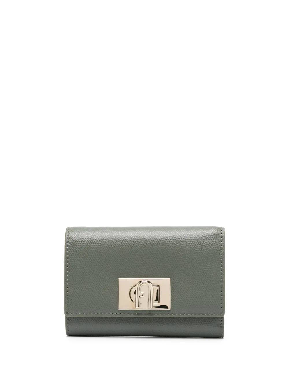Furla logo-plaque leather wallet | Green | Image 1