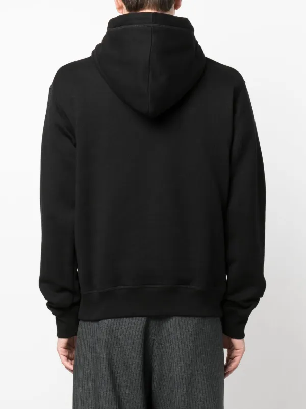 DSQUARED2 rhinestone-embellished Cotton Hoodie | Black