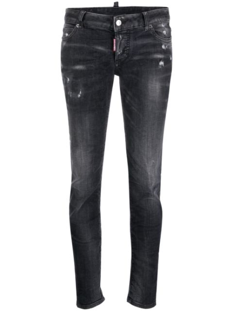 DSQUARED2 distressed-effect low-rise jeans Women