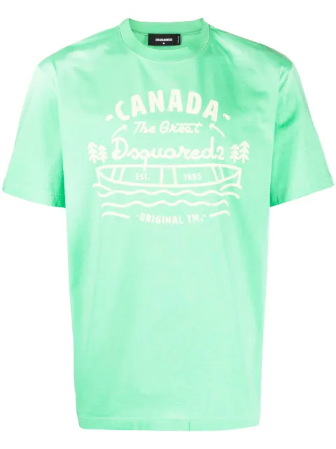 DSQUARED2 playera con logo estampado