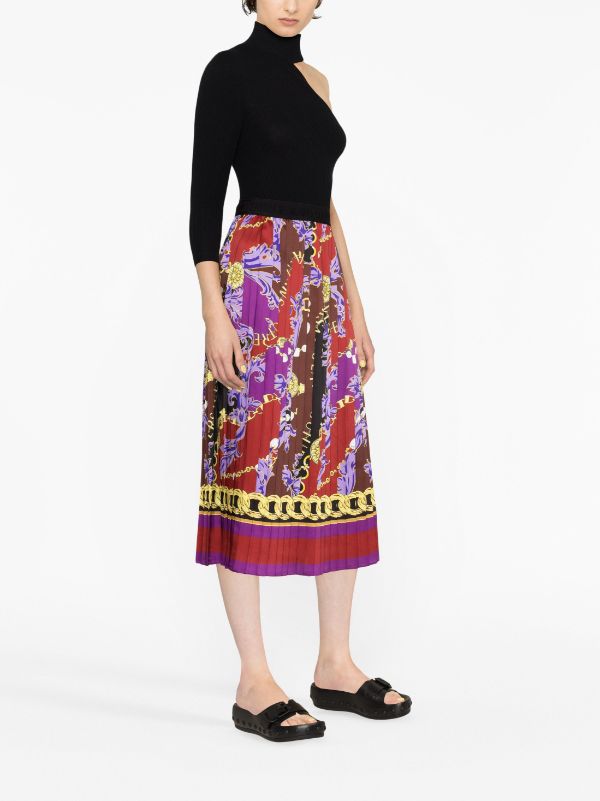 Chain print outlet skirt