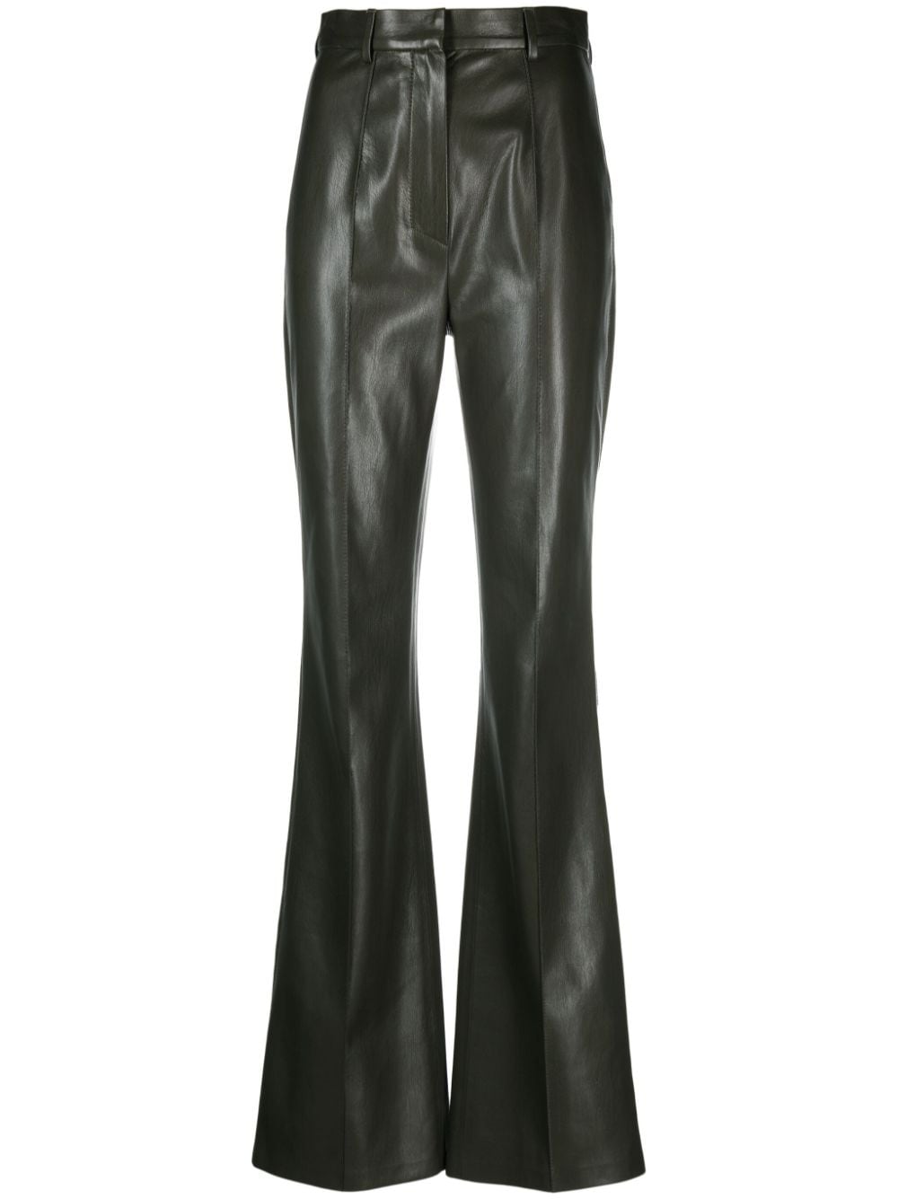 Nanushka Leena Faux-leather Trousers In Green