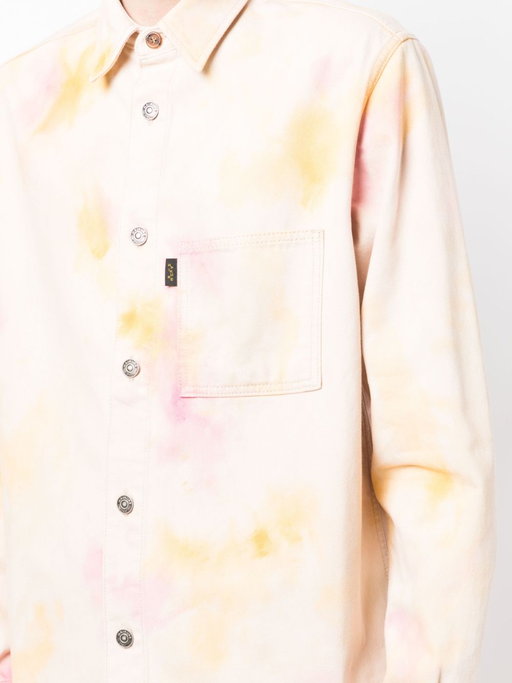 Haikure paint-splatter Print Cotton Shirt - Farfetch